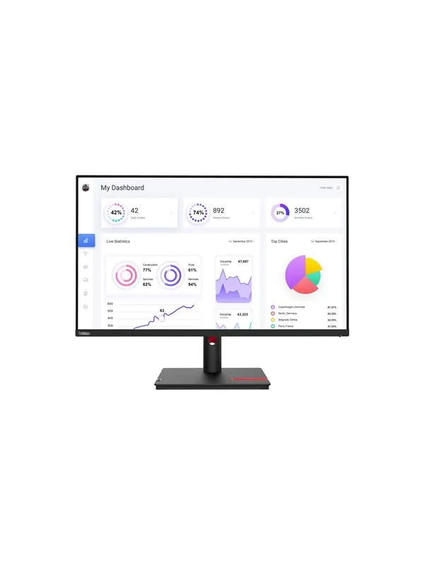 31.5" Lenovo ThinkVision T32p-30 - 3840x2160 (4K) - IPS - 90W USB-C