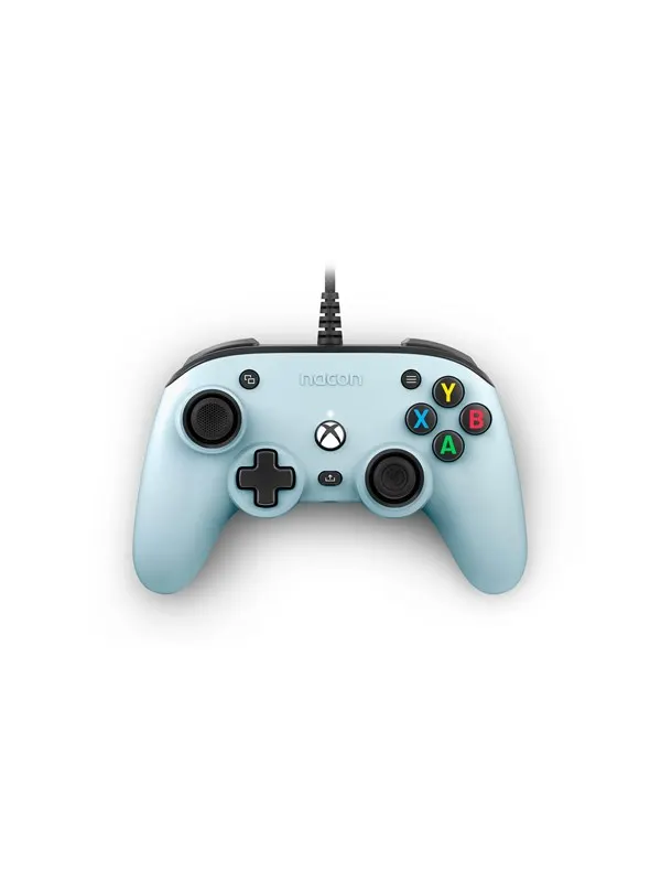 NACON Official Wired Pro Compact Controller - Pastel Blue - Wired Controller - Microsoft Xbox One