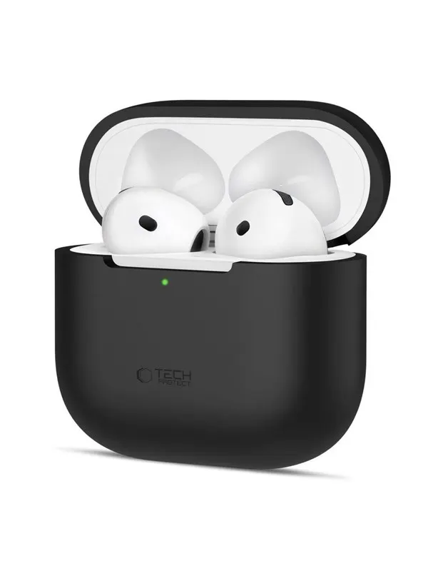 Tech-Protect Silicone Case for Apple AirPods 4 - Black