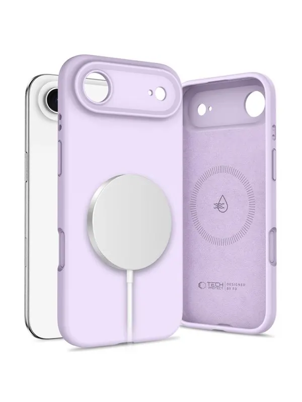 Tech-Protect Silicone MagSafe Case for iPhone 17 Air - Purple