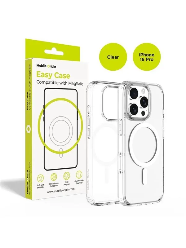 Mobile Origin Hybrid MagSafe Case - clear - iPhone 16 Pro