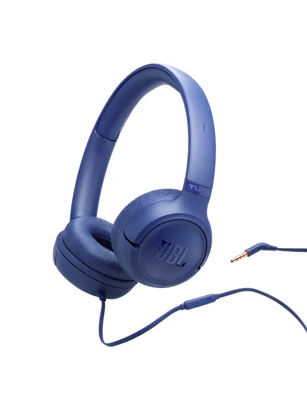 JBL Tune 530 Wired On-ear Headphones Blue