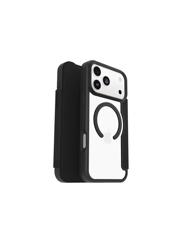 OtterBox React Folio MagSafe Apple iPhone 17 Pro Max Black Crystal - clear/black