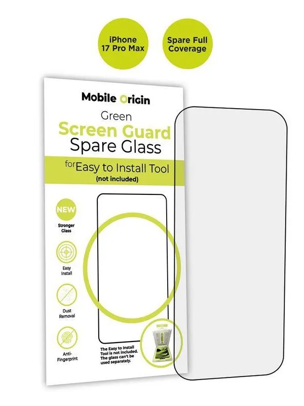 Mobile Origin Screen Guard Spare Glass Full Coverage - iPhone 17 Pro Max