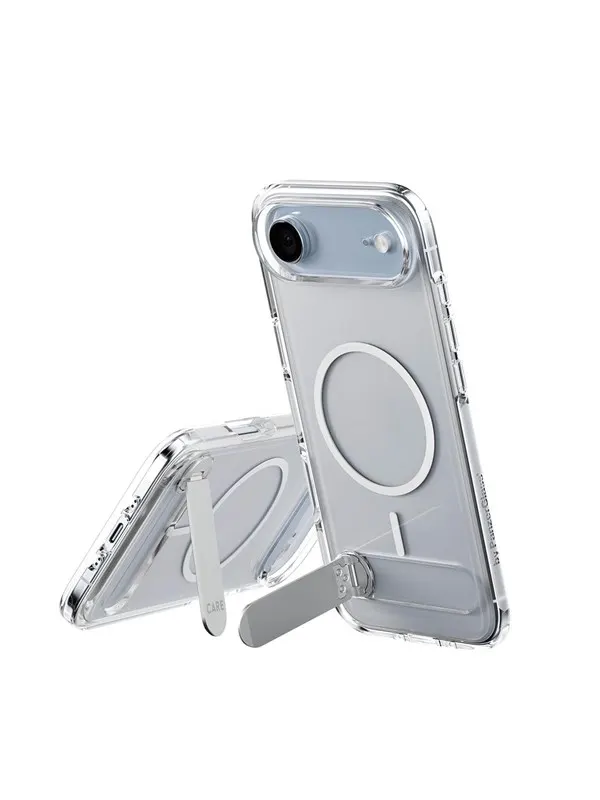 CARE by PanzerGlass Feature Case Transparent w. Kickstand & MagSafe iPhone Air
