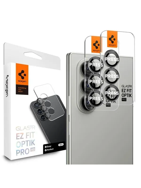 Spigen Glass tR EZ Fit Optik Pro HD 2 Pack - black - Samsung Galaxy Z Fold7