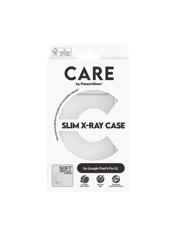 CARE by PanzerGlass Fashionable Case Transparent X-Ray Soft Basic Google Pixel 9 Pro XL