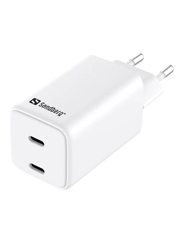 Sandberg 2-Port USB-C AC Charger