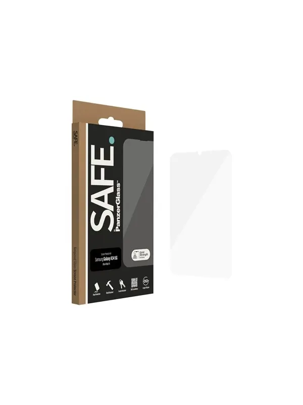 SAFE by PanzerGlass Screen Protector Samsung Galaxy A34 5G | Ultra-Wide Fit