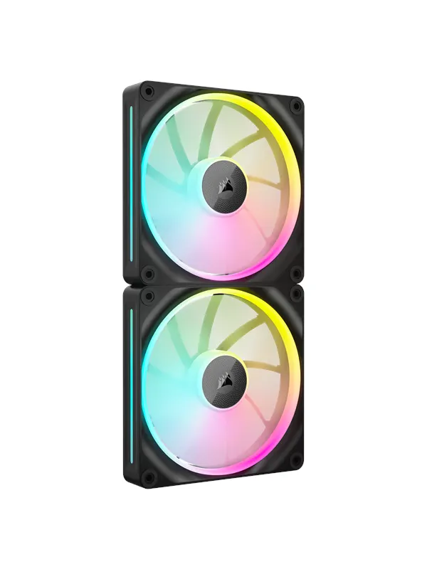 Corsair iCUE LINK LX140 2-pack - Chassi fläkt - 140mm - Svart - 36 dBA