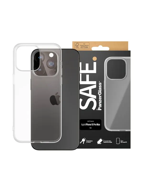 SAFE by PanzerGlass TPU Case iPhone 15 Pro Max