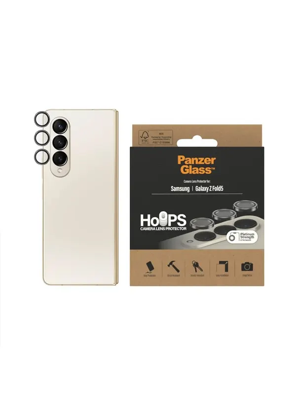 PanzerGlass Hoops™ Camera Lens Protector Samsung Galaxy Z Fold 5 | Black