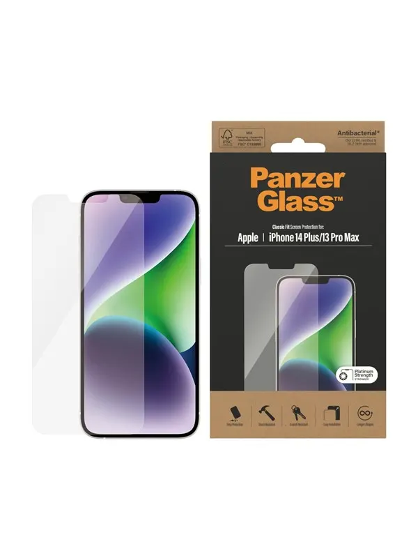 PanzerGlass Screen Protector Apple iPhone 14 Plus | 13 Pro Max | Classic Fit