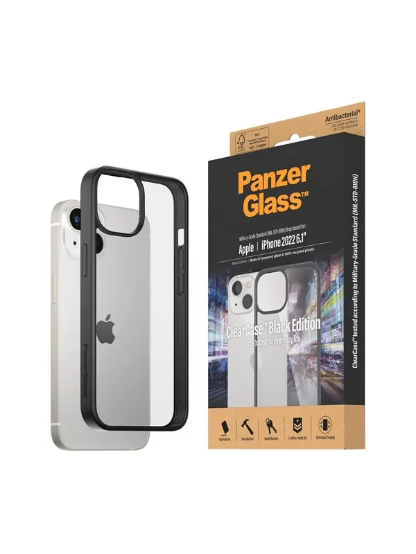 PanzerGlass ClearCase Apple iPhone 14 | 13 | Black