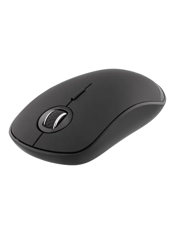 Deltaco MS-900 Silent - Mouse 4 buttons wireless Bluetooth 5.0 black - Mouse - 4 knappar - Svart