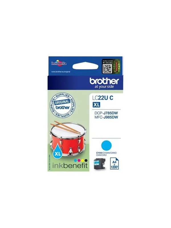 Brother LC22UC / LC 22UC High Capacity Cyan Ink
