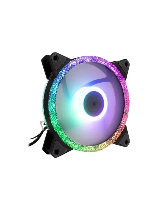 Inter-Tech Argus RS-071 RGB - Chassi fläkt - 120mm - Svart