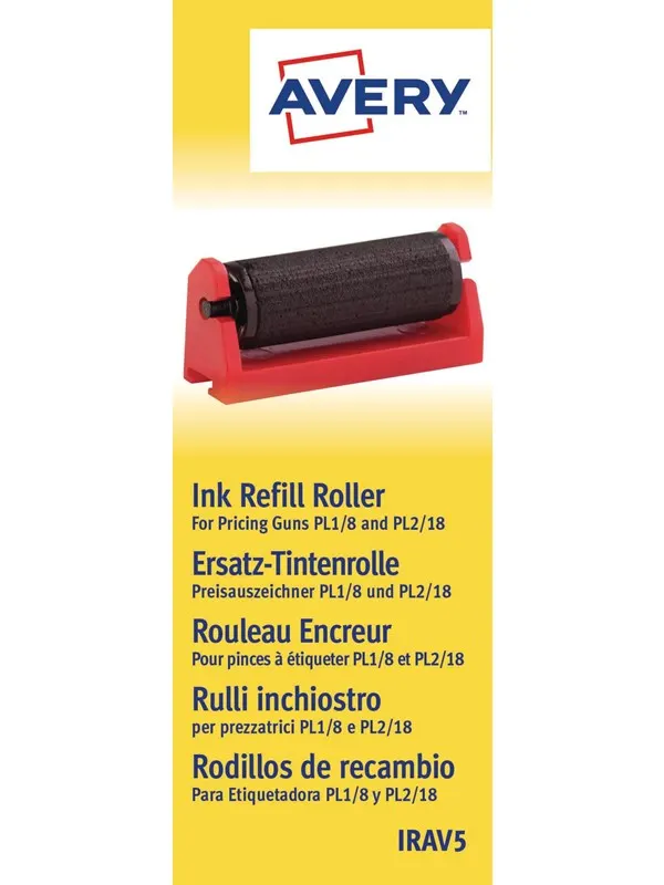 Avery Bläckrullar för prispistol, För PL1 8 och PL 218, 58 x 161 mm