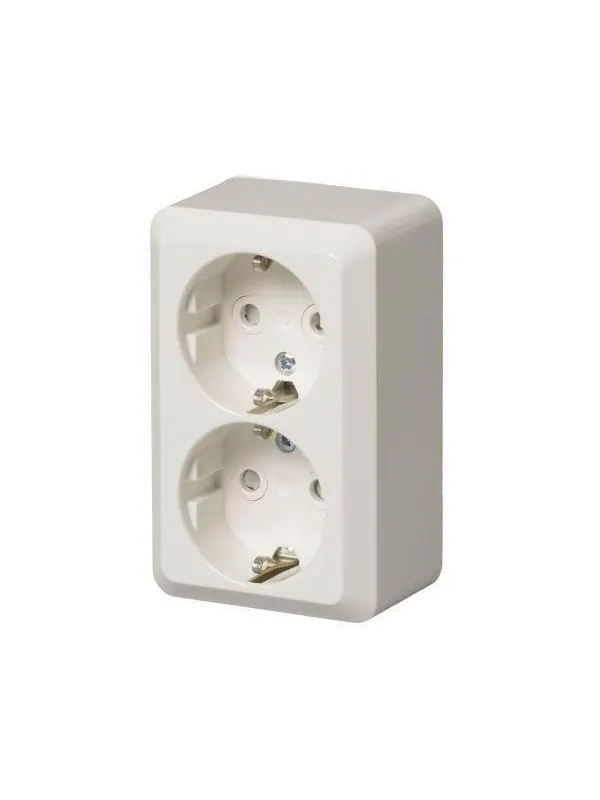 ABB Socket outlet schuko 2-g screwless term