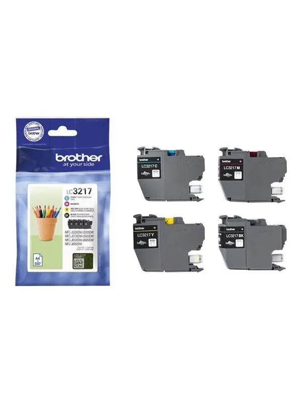 Brother LC 3217 Value 4-Pack Ink Black/Yellow/Cyan/Magenta