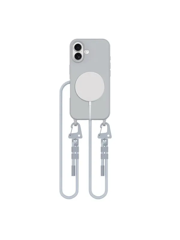 Tech-Protect  MagNecklace MagSafe Case for iPhone 16 - Gray