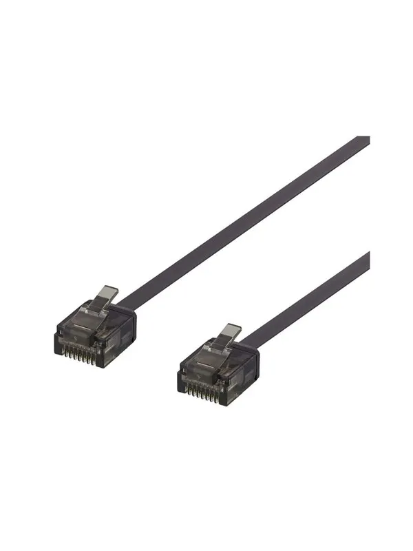 Deltaco patch cable - 50 cm - black - Svart - 0.5m