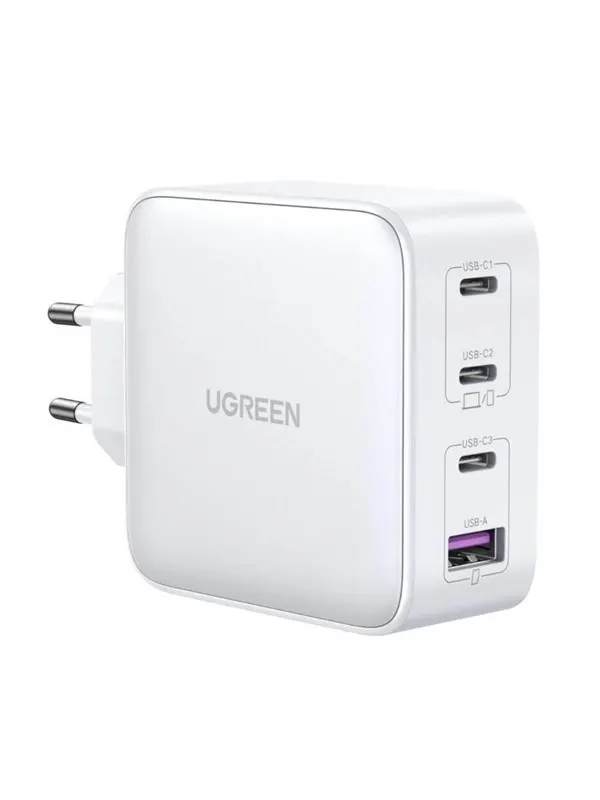 UGREEN Nexode GaN 100W Quad USB Charger - White