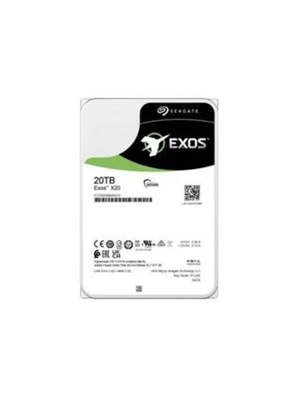 Seagate Exos X20 - 20TB - Hårddisk - ST20000NM002D - Serial Attached SCSI 3 - 3,5"