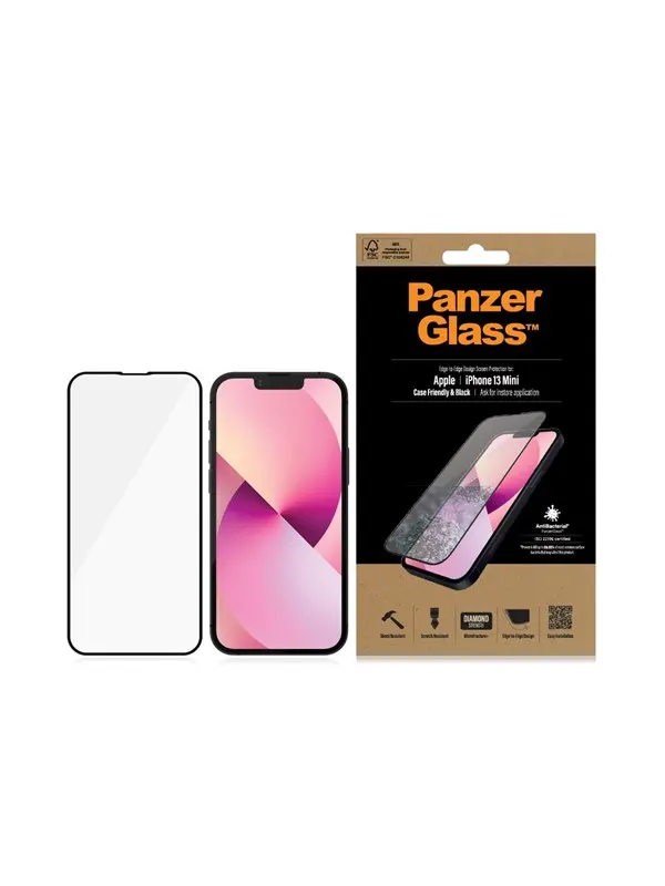 PanzerGlass Screen Protector Apple iPhone 13 Mini | Edge-to-Edge