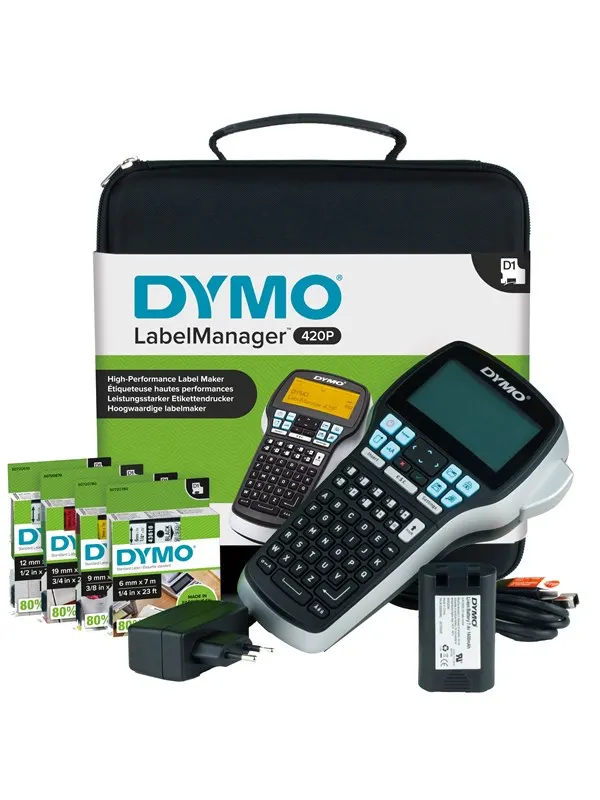 DYMO LabelManager 420P etikettskrivare kitcase