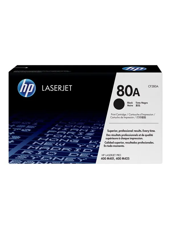 HP 80A / CF280A Black Toner - Tonerkassett Svart