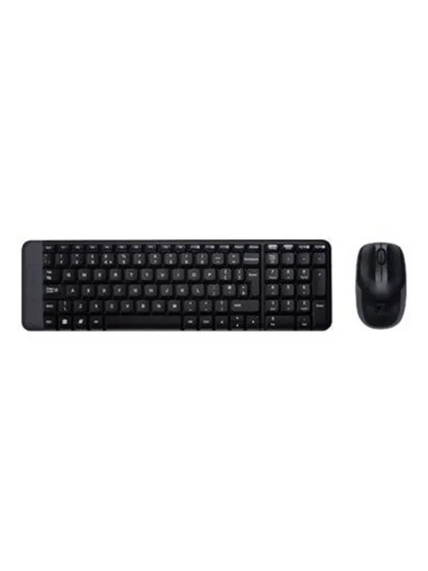 Logitech Wireless Combo MK220 - sats med tangentb - Tastatur & Mus set - Universal