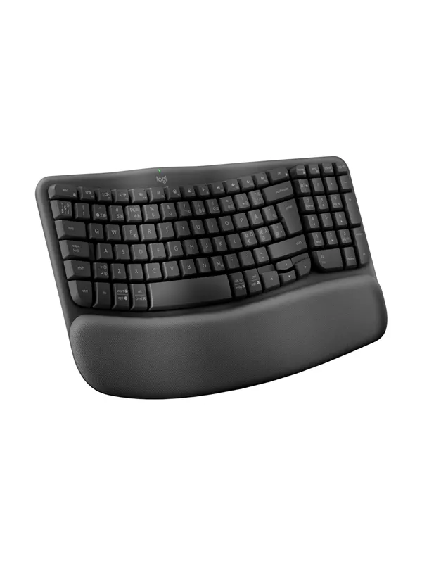 Logitech Wave Keys for Business - Graphite - ND - Ergonomiskt tangentbord - Nordisk - Svart