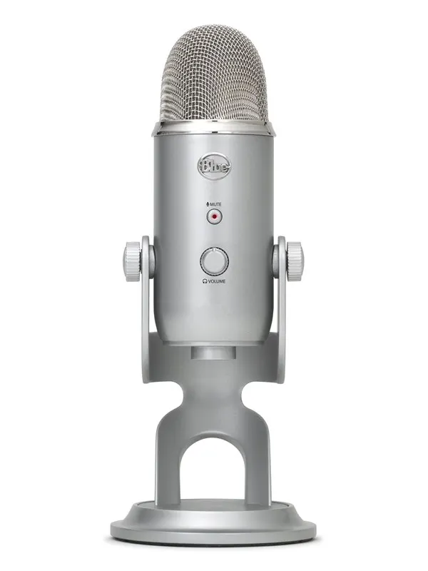 Blue Mic Yeti USB - Silver - Microphone for Windows PC and Mac