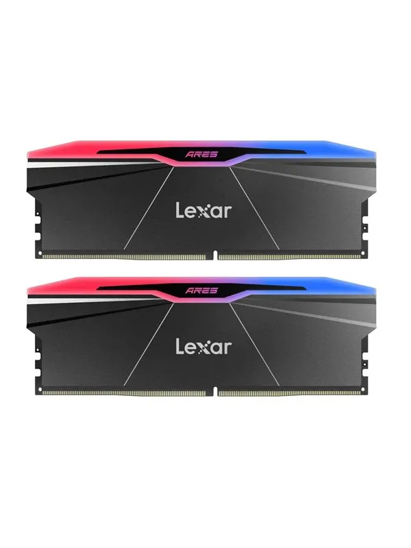 Lexar ARES RGB 2nd Gen DDR5-6000 - 32GB - CL30 - Dual Channel (2 pcs) - AMD EXPO & Intel XMP - Svart med RGB