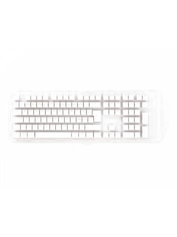 Ducky White - 115 Keycap set - Seamless Double-shot PBT - Nordic Layout