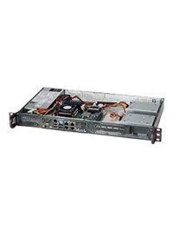 Supermicro SC505 203B - kan monteras i rack - 1U - Chassi - Server (Rack) - Svart