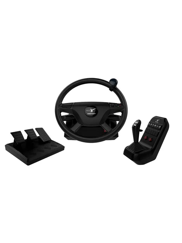 Aerosoft Truck + Bus Wheel System - Wired Wheel, gamepad and pedals set - PC