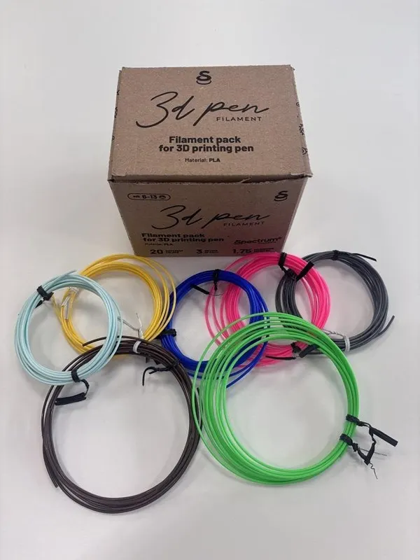 Spectrum 3D filament for 3D pen - 20 colours - 3 m