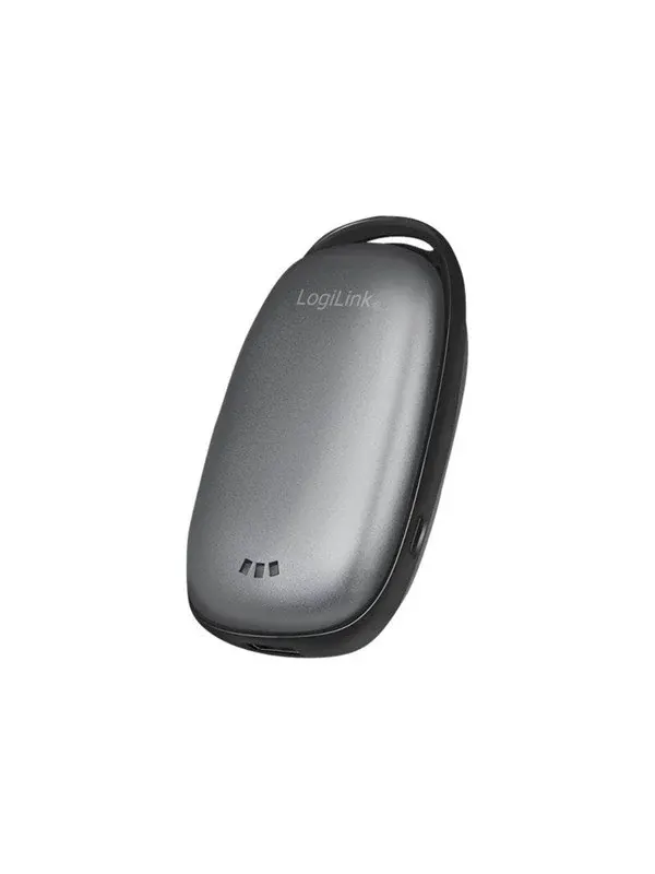 LogiLink Power bank 4000 mAh 1x USB-A hand warmer metal grey - 4 Ah