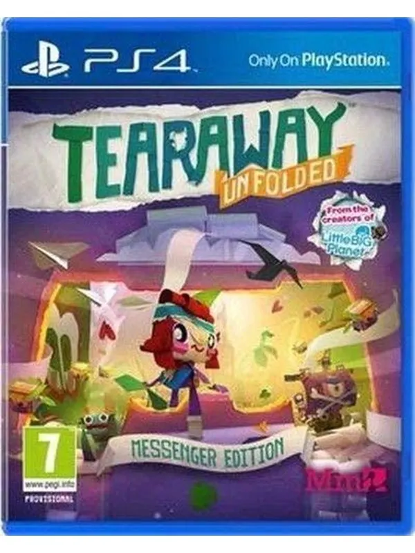 Tearaway Unfolded (Messenger Edition) - Sony PlayStation 4 - Action / äventyr