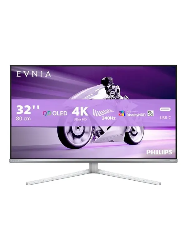 32" Philips Evnia 8000 32M2N8900 - 3840x2160 (4K) - 240Hz - QD-OLED - 65W USB-C - KVM switch