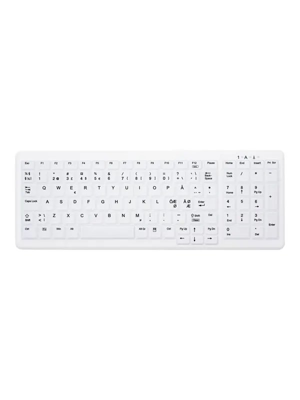 Cherry Active Key MedicalKey AK-C7000 - keyboard - Nordic - white Input Device - Tangentbord - Nordisk - Vit