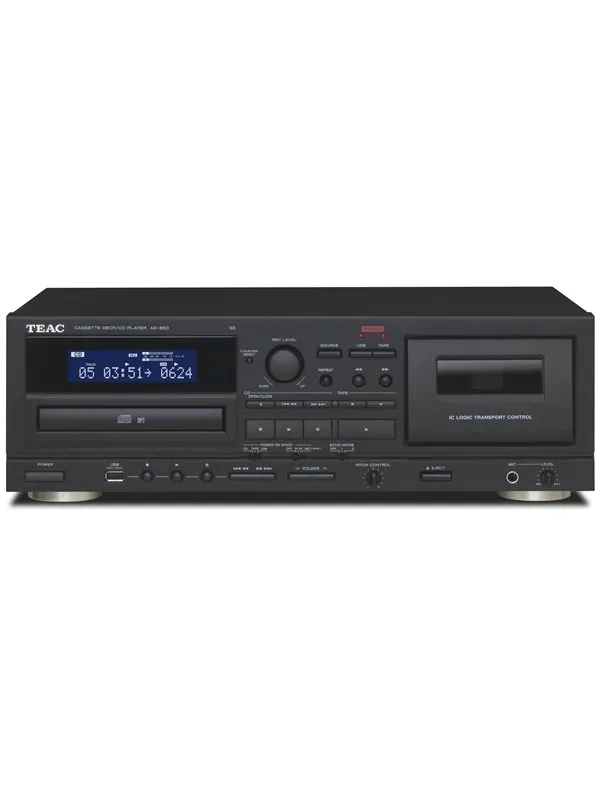 TEAC AD-850-SE CD & Cassette-player with USB Black