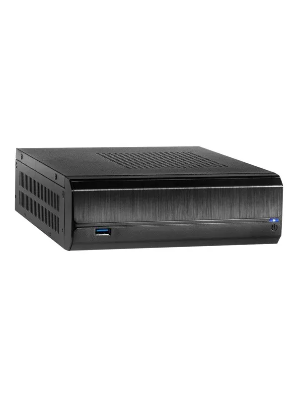 Inter-Tech JX-500 - Chassi - Desktop slimline - Svart