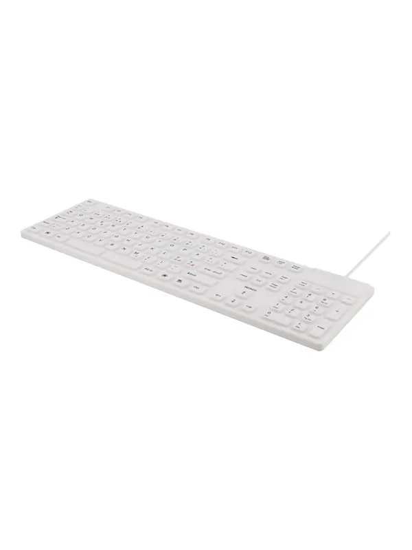 Deltaco TB-505 - Tangentbord - Nordisk - Vit
