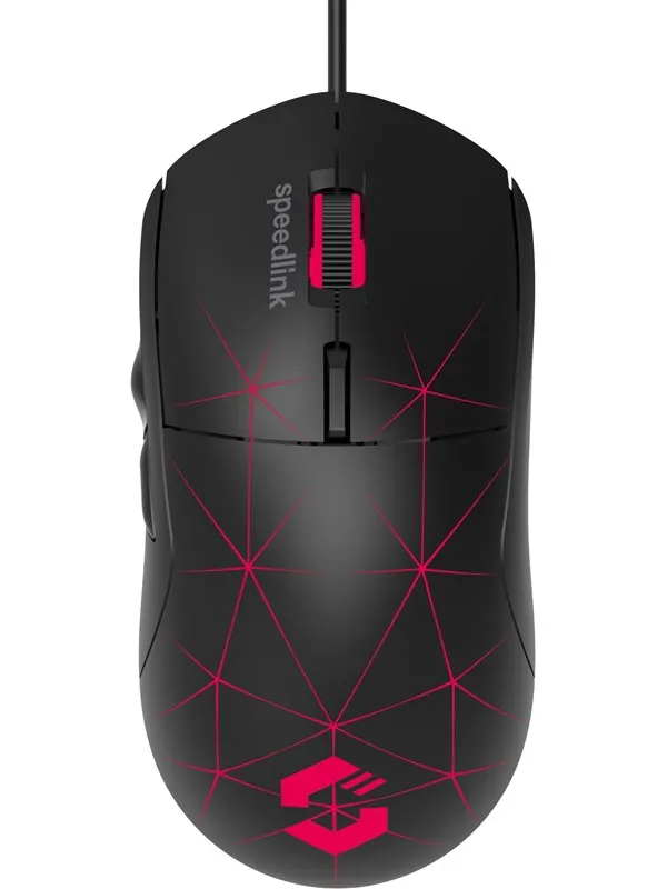 Speed-Link CORAX - Black - Gamingmus - 6 knappar - Svart