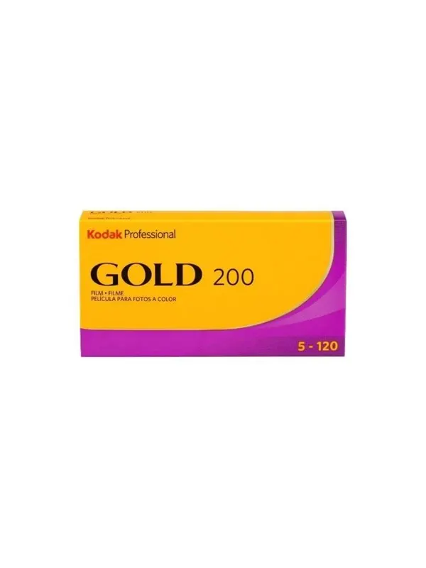 KODAK Gold 200 Color Negative Film 120 Roll Film 5-Pack