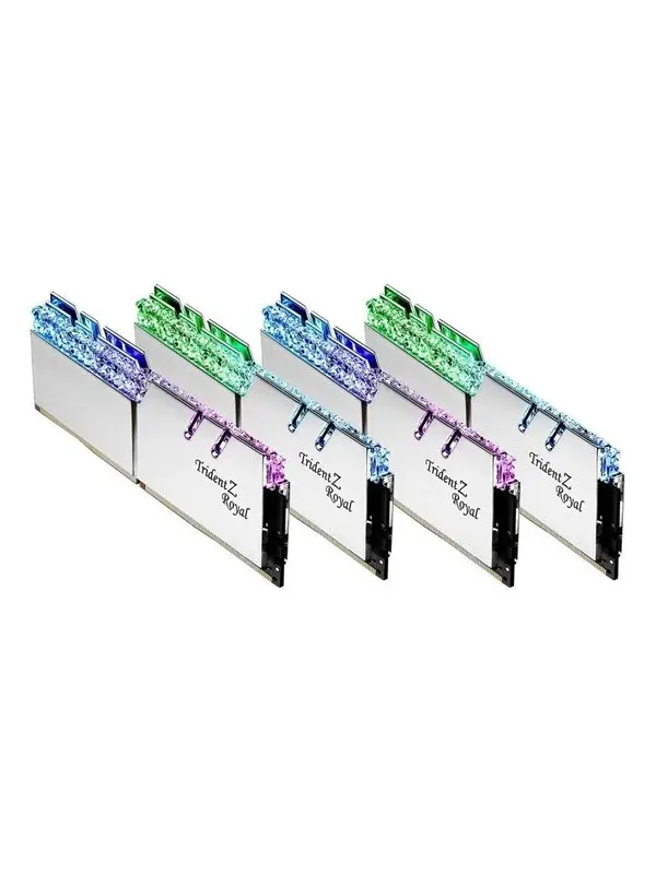 G.Skill Trident Z Royal DDR4-3200 - 64GB - CL16 - Quad Channel (4 pcs) - Intel XMP - Silver med RGB