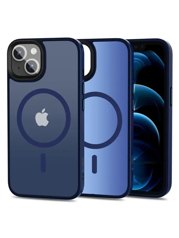Tech-Protect MagMat MagSafe Case for iPhone 13 - Navy Matte